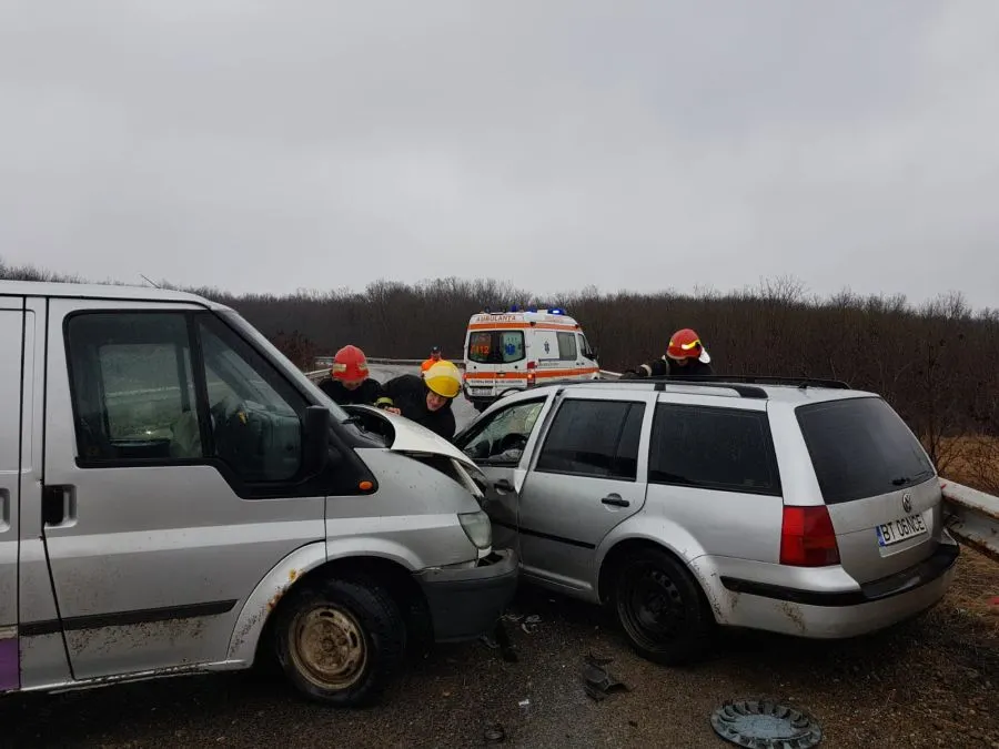 Două accidente în câteva minute, în județul Botoșani FOTO