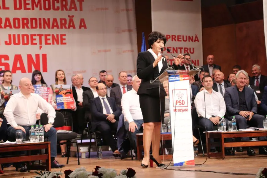 Șefa PSD Botoșani și-a anunțat susținerea pentru Dăncilă