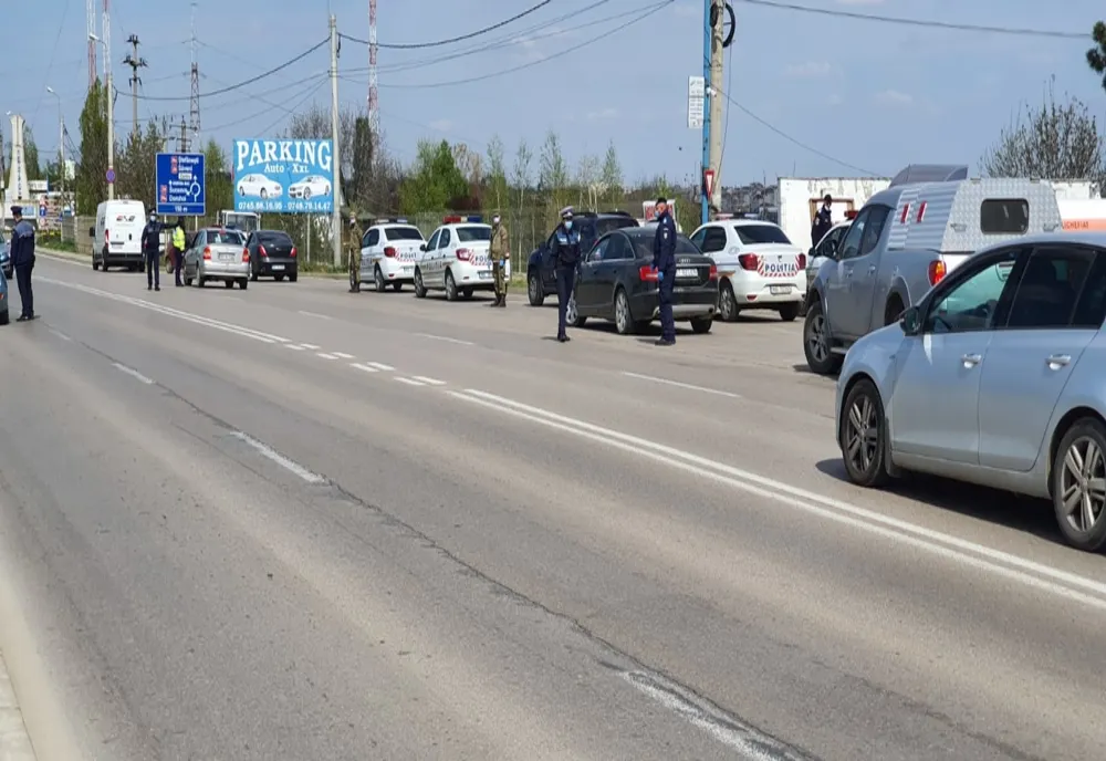 Desfășurare de forțe la marginea orașului și o singură amendă aplicată FOTO