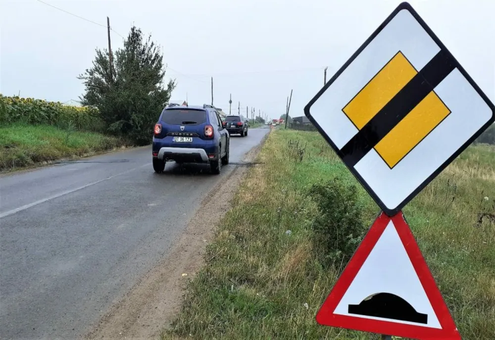 Limitatoare de viteză în intersecțiile cu probleme de pe drumurile județene