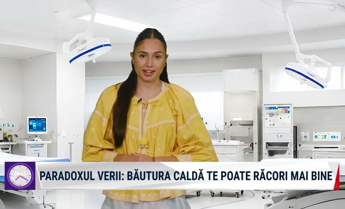 Realitatea Medicală cu Nicole Păcuraru: Ce ne răcorește mai bine vara – o băutură caldă sau una rece?