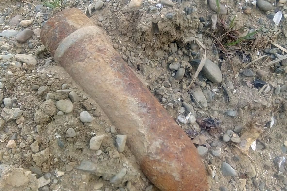 Proiectil descoperit în apropierea orașului Bucecea