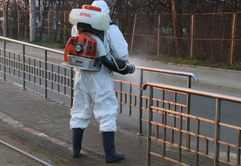 Urban Serv a reluat dezinfecția străzilor și trotuarelor din Botoșani VIDEO