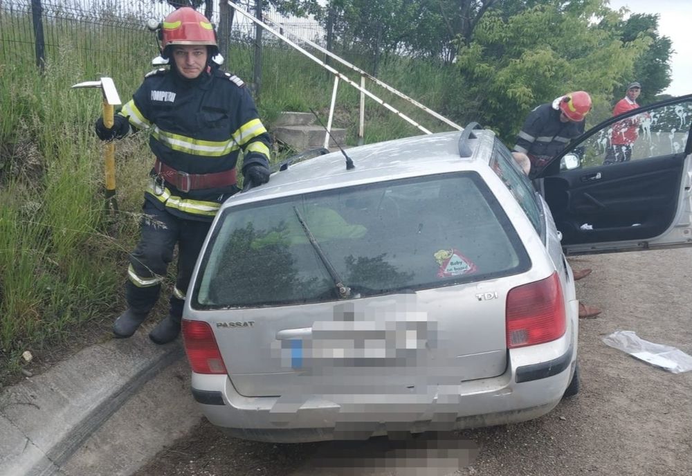 Accident cu două victime în comuna Suharău FOTO