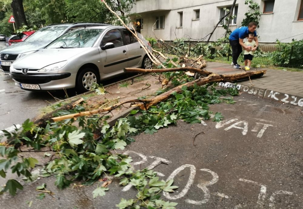 Bilanțul furtunii care a lovit județul Botoşani -șase maşini avariate, patru case afectate, 14 localităţi fără curent