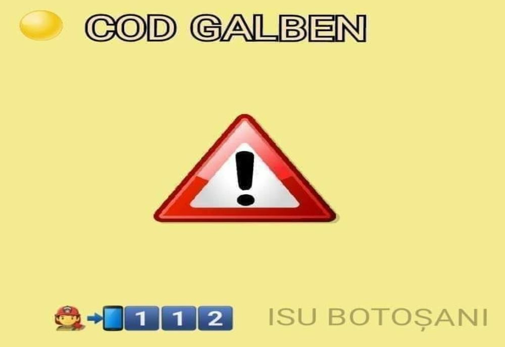 COD GALBEN de vânt în județul Botoșani