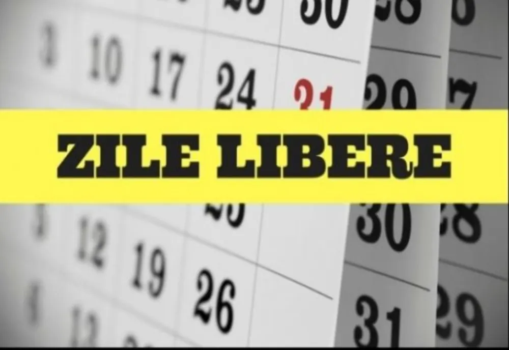 Zile libere: Urmează o minivacanță pentru români!