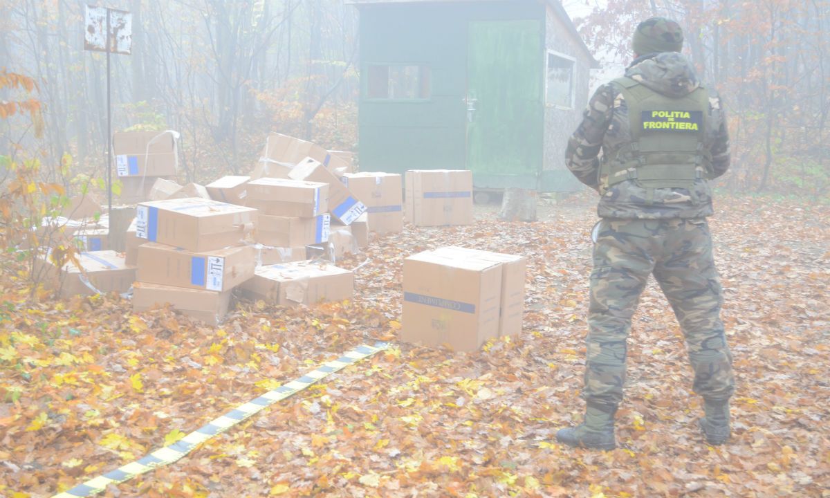 politia de frontiera captura tigari