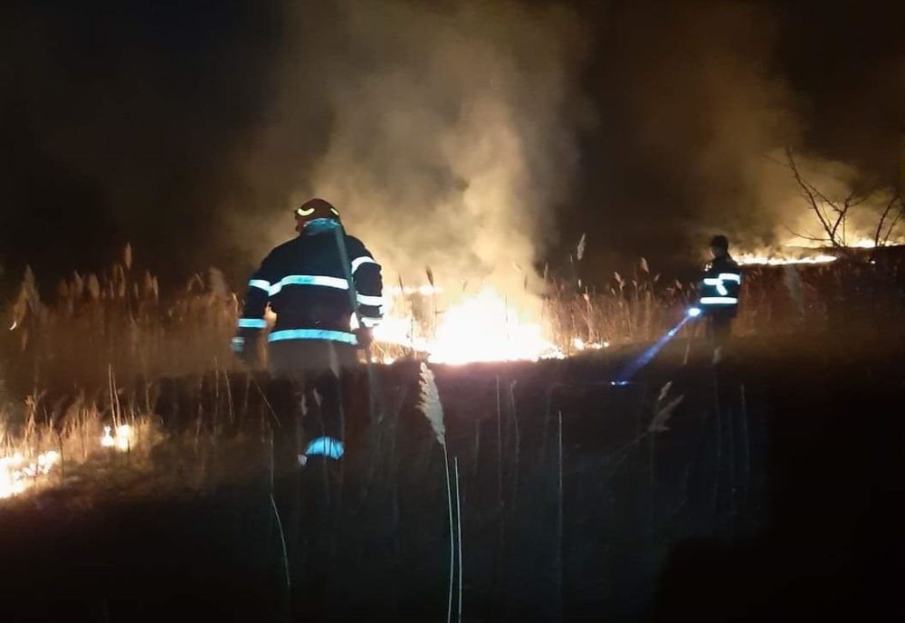 Patru incendii în mai puțin de o oră FOTO