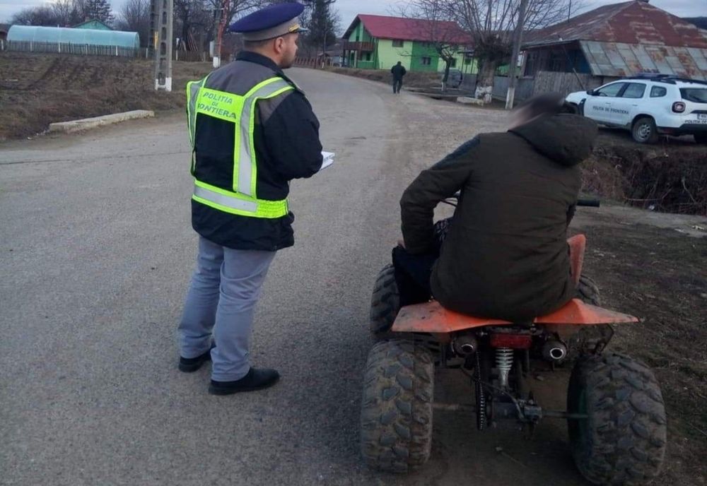 Tânăr cercetat penal după o plimbare cu ATV-ul