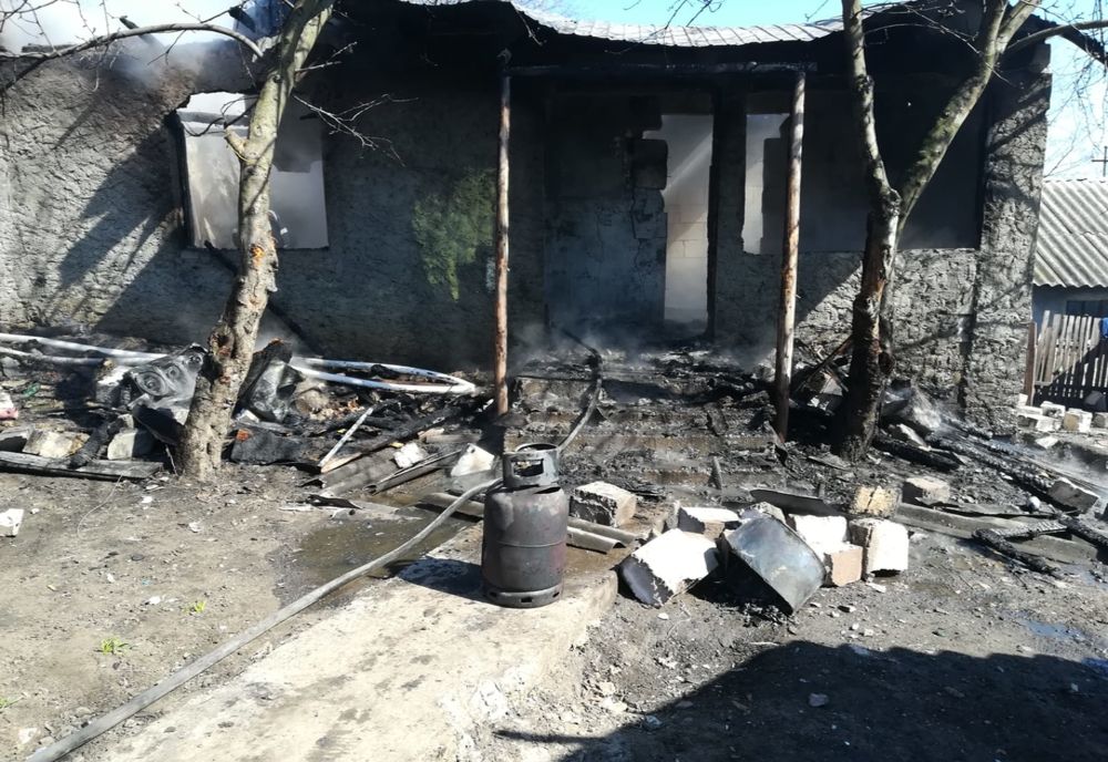 Incendiu în comuna Manoleasa GALERIE FOTO