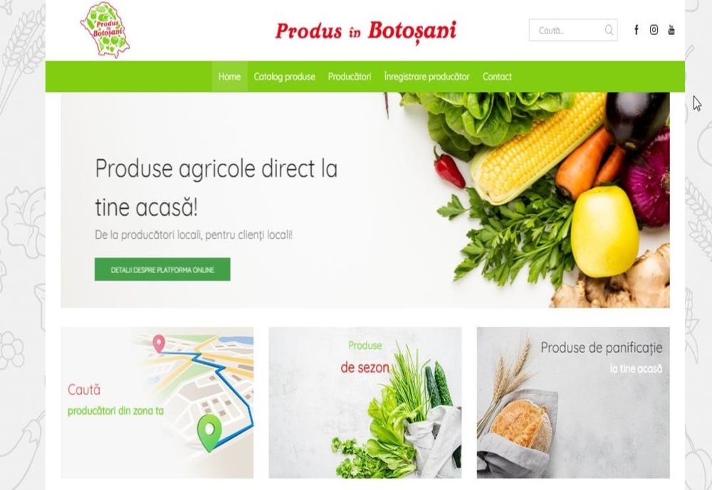 Direcția Agricolă a lansat o platforma online: Produs în Botoșani