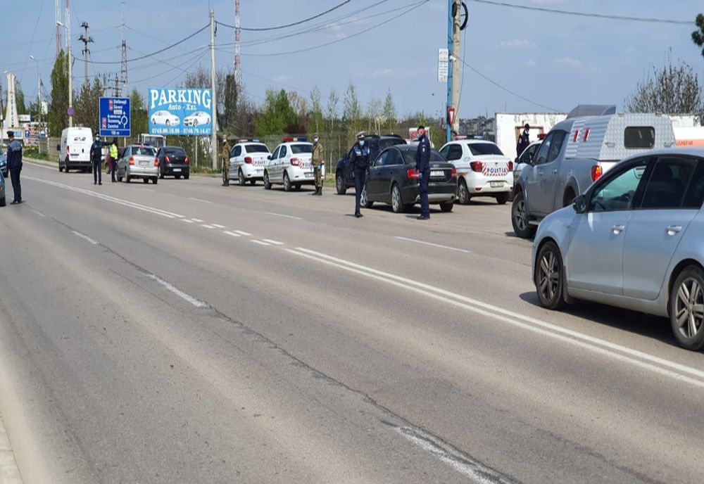 Desfășurare de forțe la marginea orașului și o singură amendă aplicată FOTO