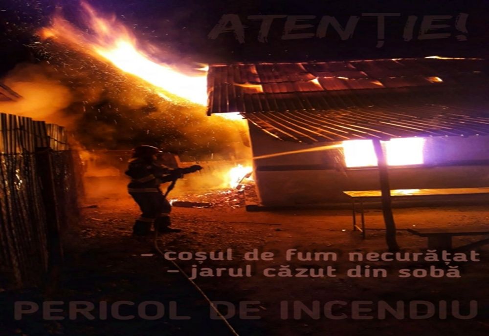 Șapte locuințe au fost afectate de incendii în ultimele trei zile în Botoșani