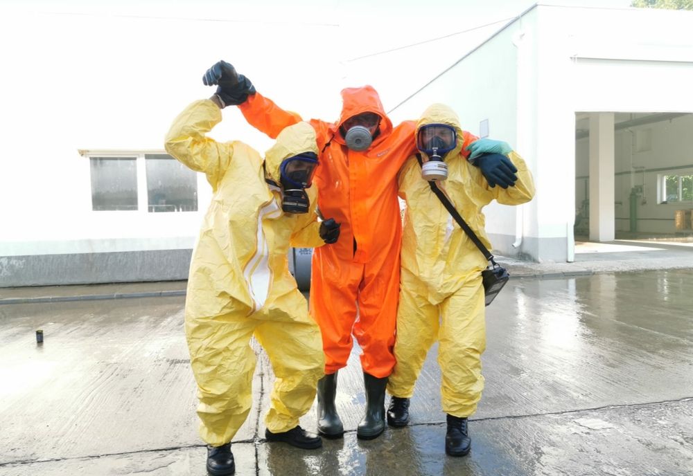 EXPLOZIE la centrala termică a Stației de tratare a apei din Cătămărăști Deal și avarie la containerul de clor- EXERCIȚIU