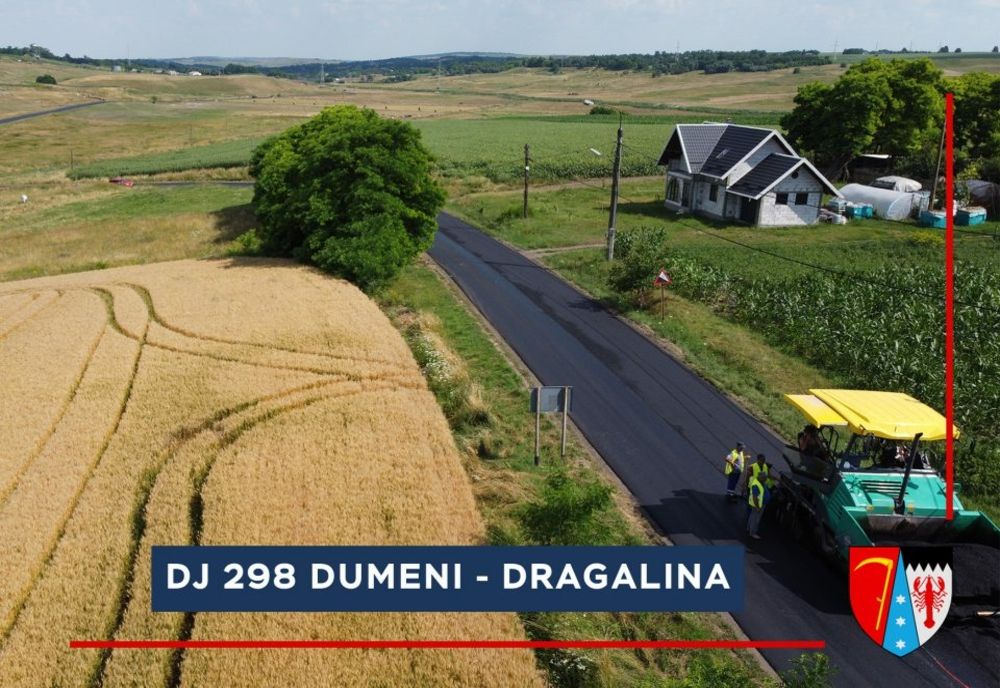 Zeci de kilometri de drumuri județene au fost asfaltați
