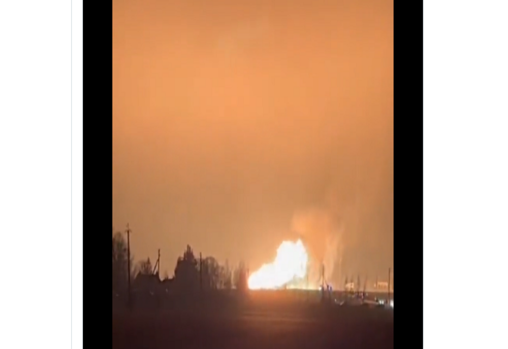VIDEO. Explozie la un gazoduct dintre Lituania şi Letonia. Mingea de foc, observată de la kilomeri distanță
