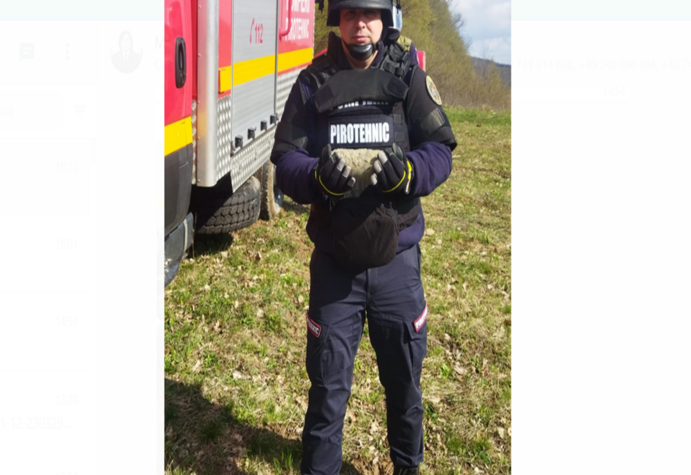 Explozie controlată în poligonul de la Copălău pentru distugerea a două proiectile