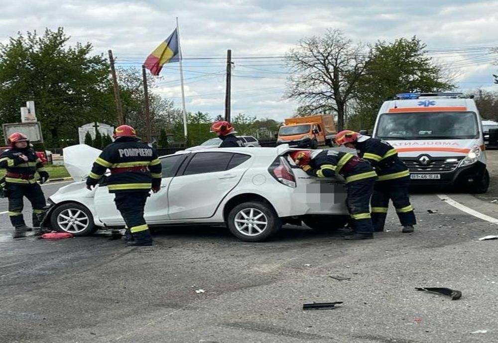 Accident grav în județul Botoșani! Șapte persoane, rănite! Printre ele, o femeie însărcinată și un copil de nici doi ani