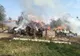 Incendiu în comuna Vlasinesti. 45 de tone de furaje arse