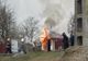 Incendiu în comuna Brăești. O femeie a ajuns la spital