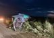 Accident cu doi răniți după ce o camionetă s-a răsturnat FOTO