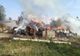 Incendiu în comuna Vlasinesti. 45 de tone de furaje arse