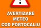 COD PORTOCALIU de vreme rea pentru 5 localități din județul Botoșani
